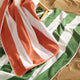 Coastal Beach Towel Green