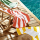 Coastal Beach Towel Red