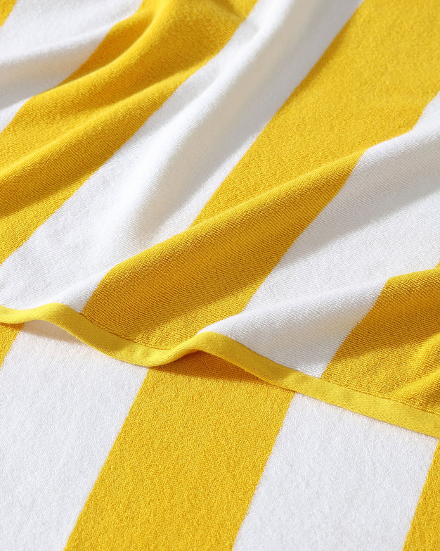 Coastal Beach Towel Yellow
