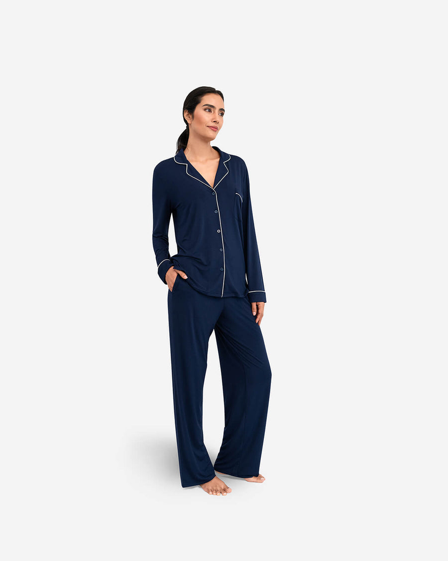 Image of Cooling Modal Long Pajama Set | Last Chance