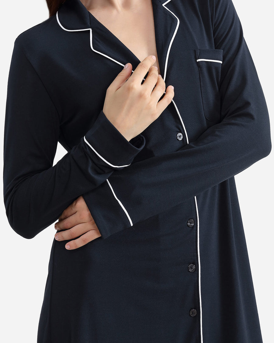 Cooling-Modal_Sleep-Shirt Anthracite
