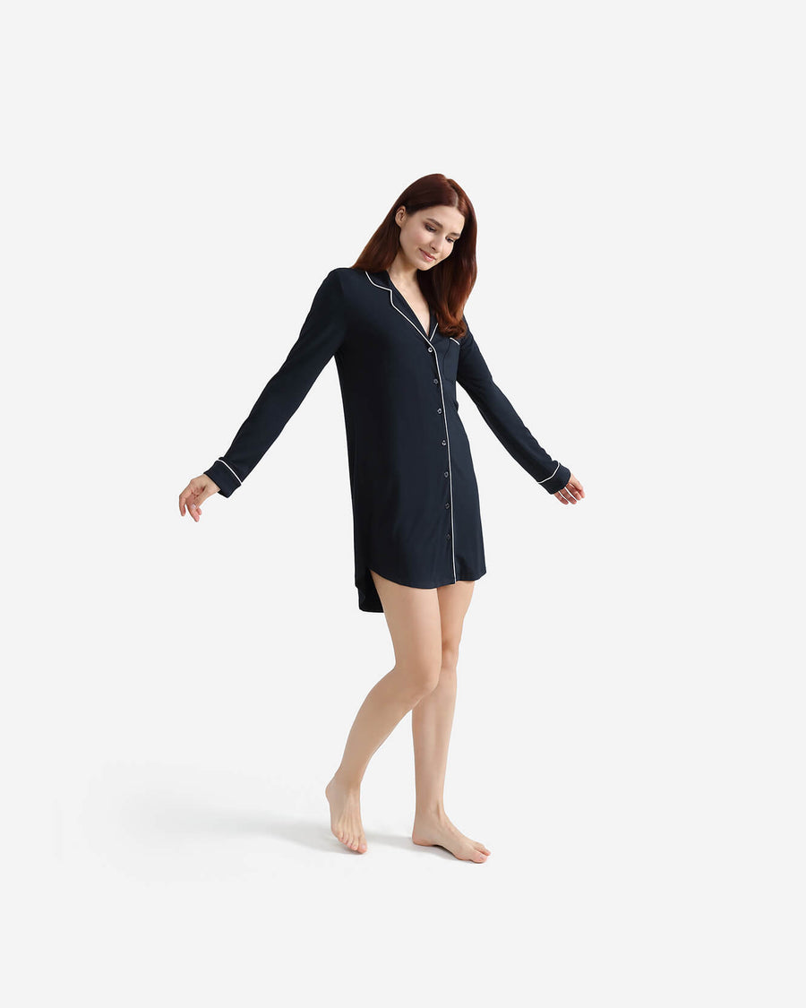 Cooling-Modal_Sleep-Shirt Anthracite