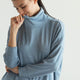 Cosset Relaxed Turtleneck Faded Denim