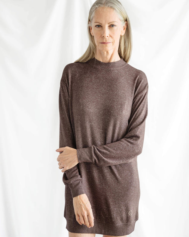 Coset Lazy Sweater Dress Chocolate