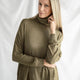 Cosset Relaxed Turtleneck Olive
