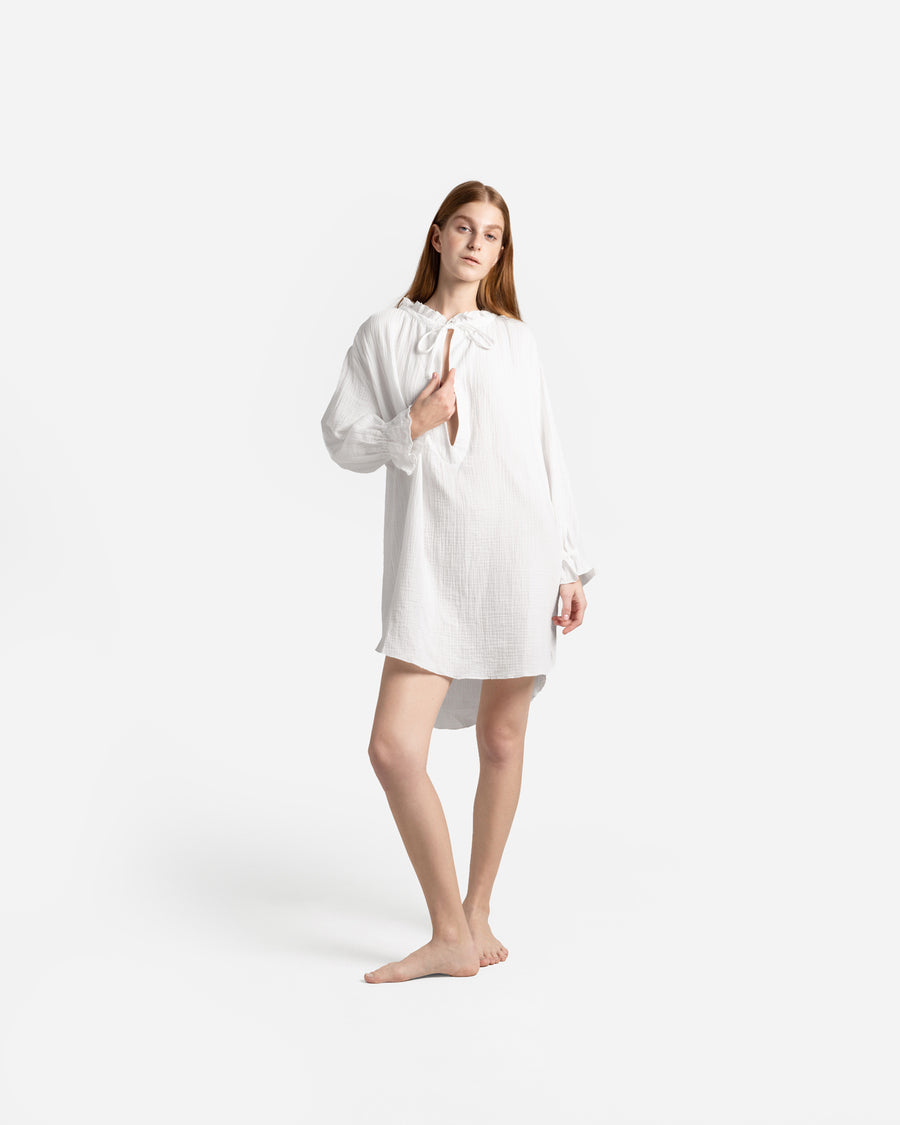 Image of Cotton Breeze Long-Sleeved Chemise