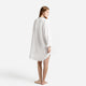 Cotton Breeze Long-Sleeved Chemise Off White