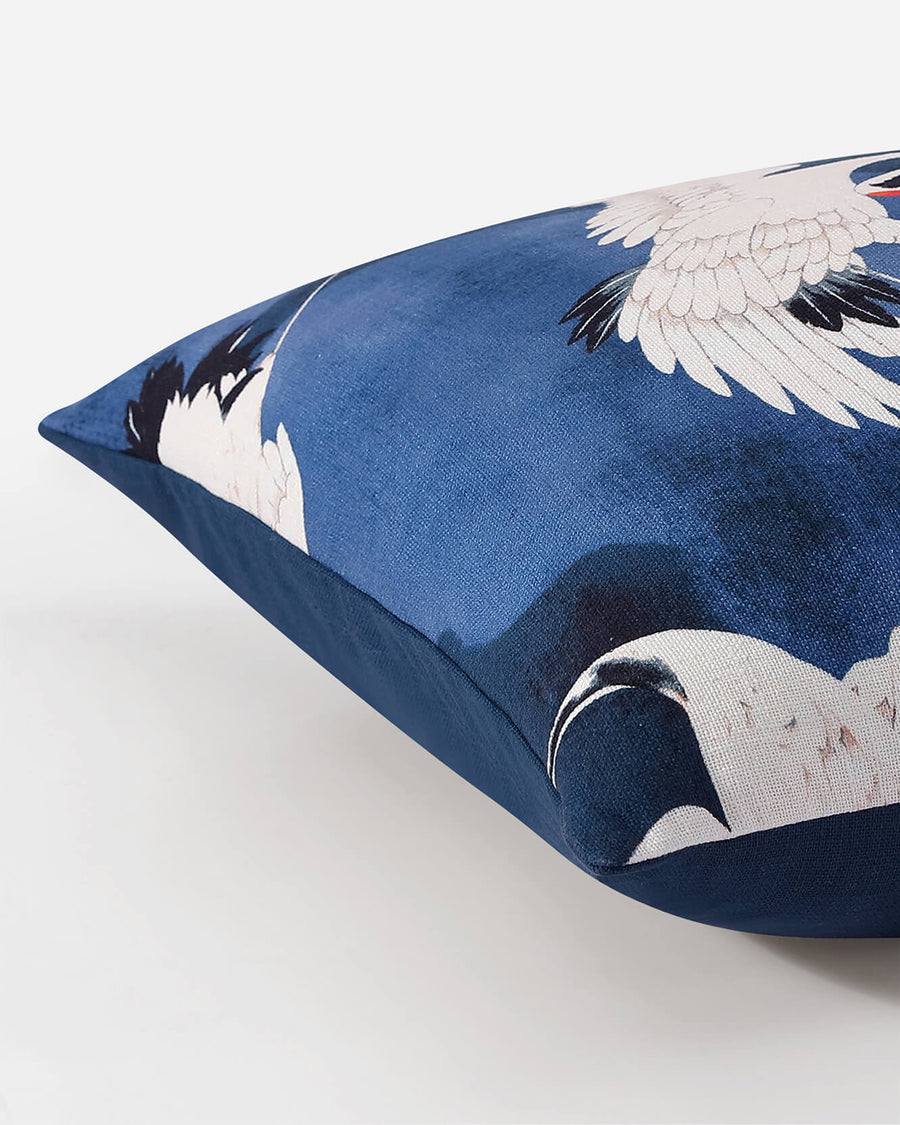 Sunday-Citizen_Crane-In-The-Clouds-Throw-Pillow_Baritone Blue