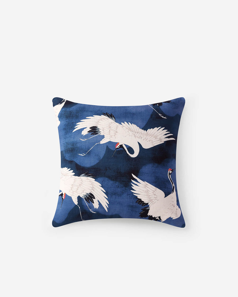 Sunday-Citizen_Crane-In-The-Clouds-Throw-Pillow_Baritone Blue