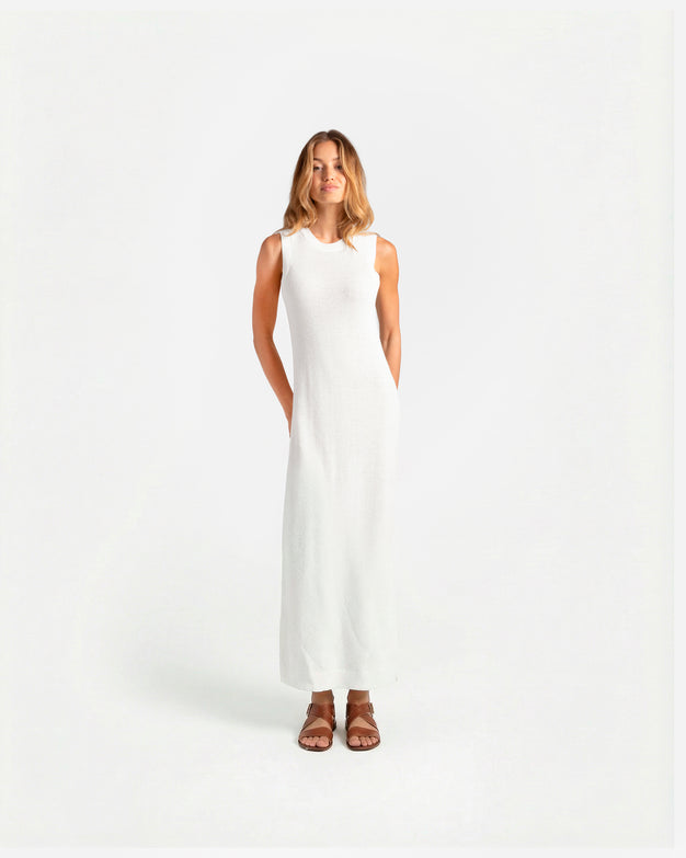 Cloud Cool Crochet Dress Off White