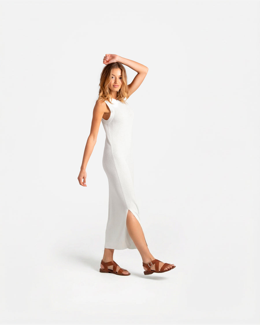 Cloud Cool Crochet Dress Off White