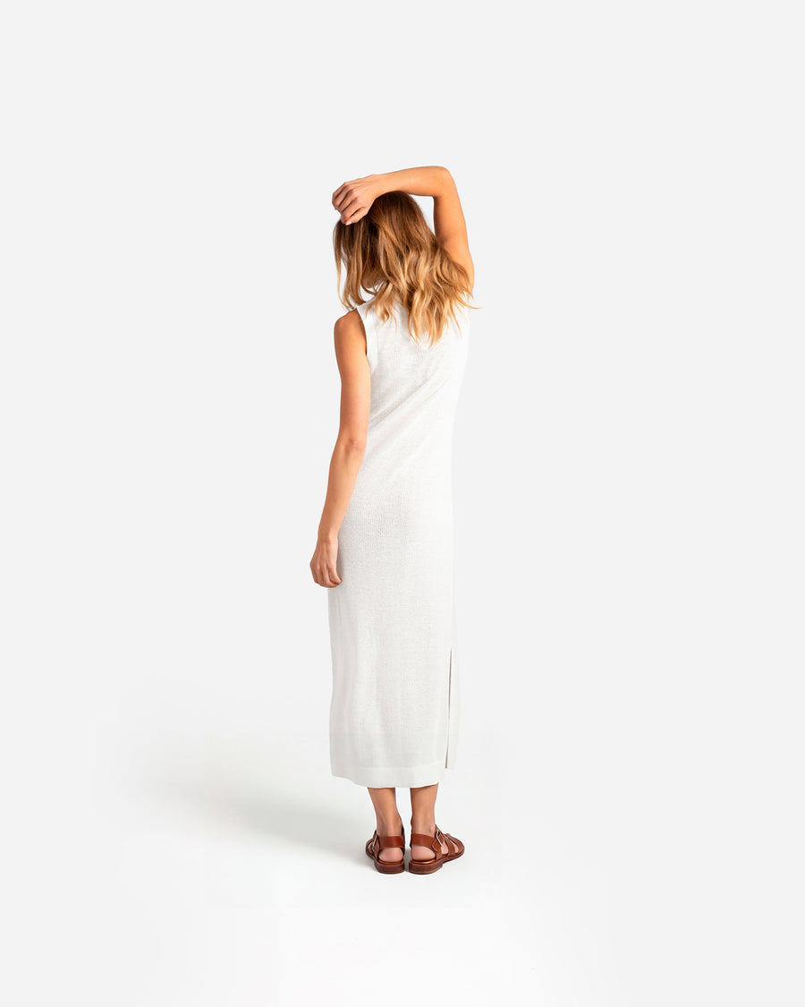 Cloud Cool Crochet Dress Off White