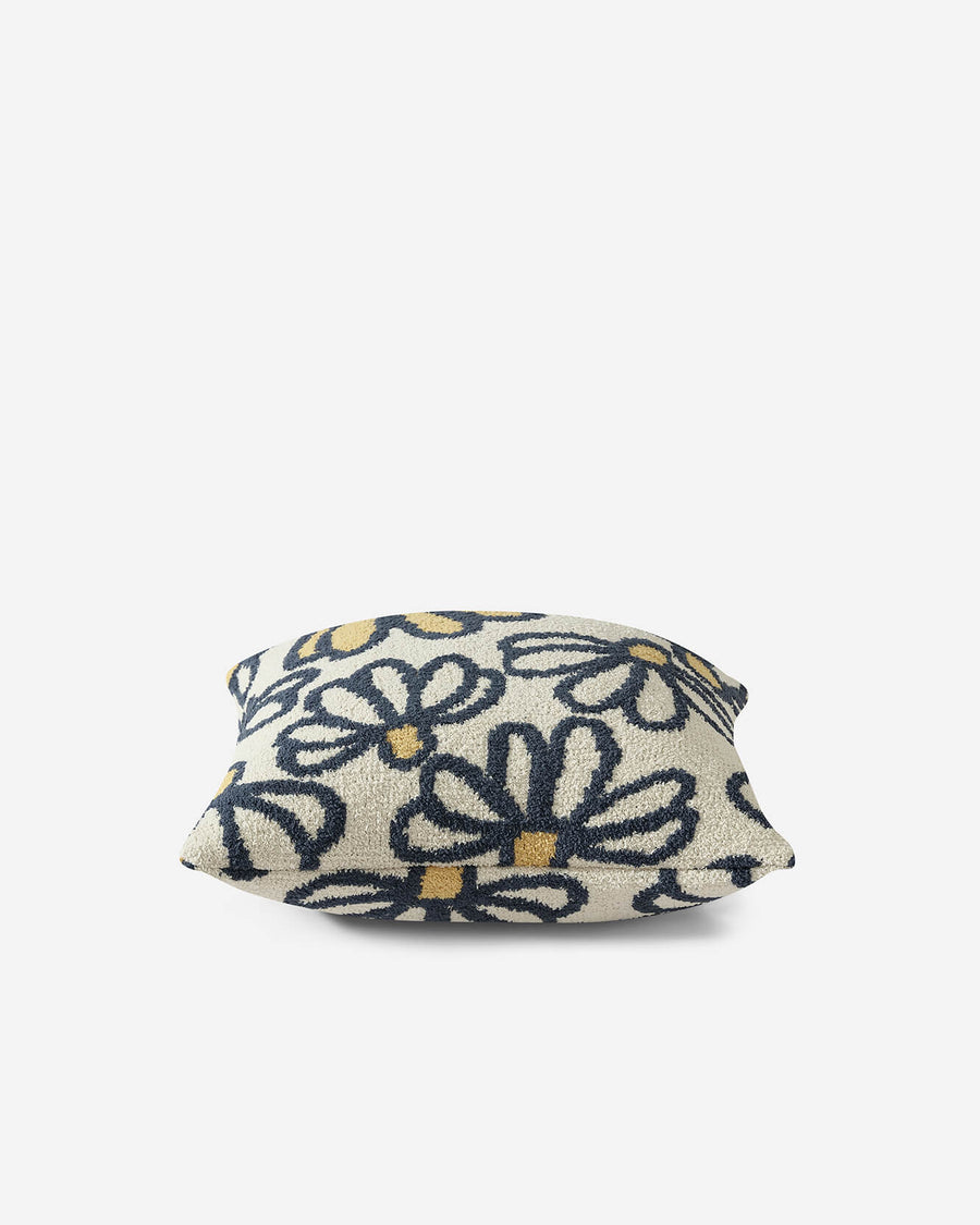 Daisy Throw Pillow Midnight - Sahara Tan