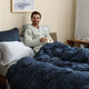 Premium Bamboo Bubble Comforter Bundle Midnight