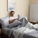 Stonewashed Lyocell Quilt Coal