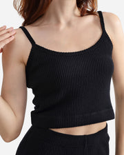 Sunday-Citizen_Faux-Cashmere_Long-Crop Top Black