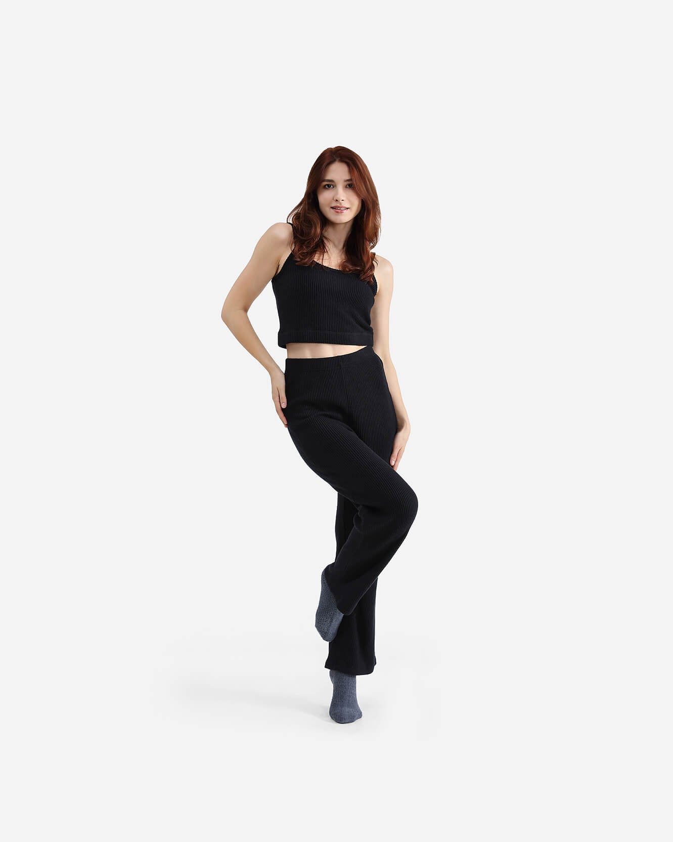 Sunday-Citizen_Faux-Cashmere_Long-Crop Top Black