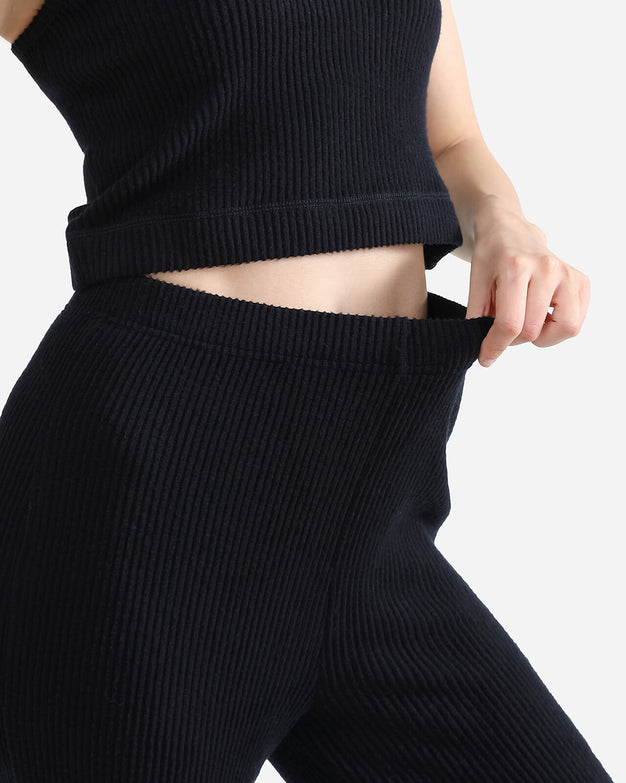 Sunday Citizen Faux Cashmere Asymmetrical Long Sleeve Black