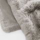 Breathable Faux Fur bed runner Grey