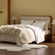 Breathable Faux Fur comforter White 