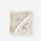 Breathable Faux Fur bed runner White