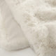 Breathable Faux Fur bed runner White