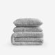 Breathable Faux Fur comforter Bundle Gray