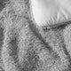 Breathable Faux Fur Comforter Gray