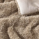 Breathable Faux Fur comforter toffee
