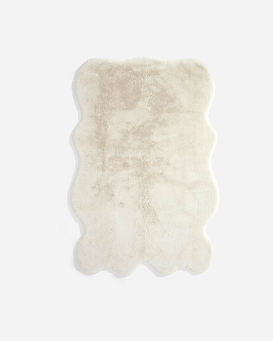Sunday-Citizen_Faux-Fur-Throw-Rug Pillow White