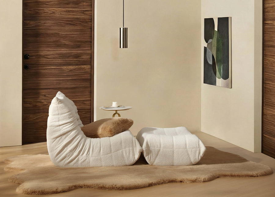 Sunday-Citizen_Furniture_Dakota-Single Chair Ottoman White