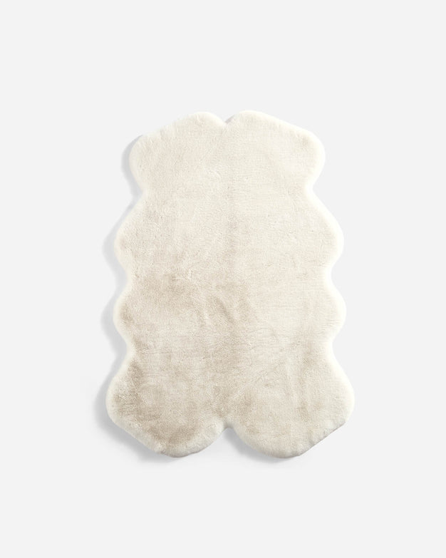 Sunday-Citizen_Faux-Fur-Throw-Rug  White