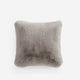 Sunday-Citizen_Faux-Fur-Throw Pillow Grey