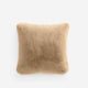 Sunday-Citizen_Faux-Fur-Throw Pillow Tan