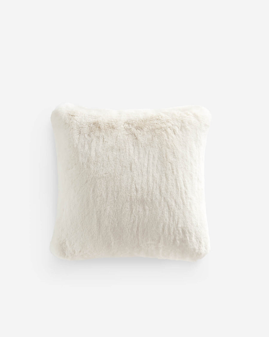 Sunday-Citizen_Faux-Fur-Throw-Pillow White