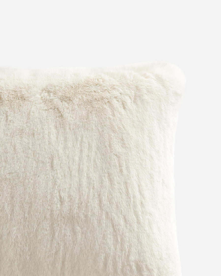 Sunday-Citizen_Faux-Fur-Throw-Pillow White