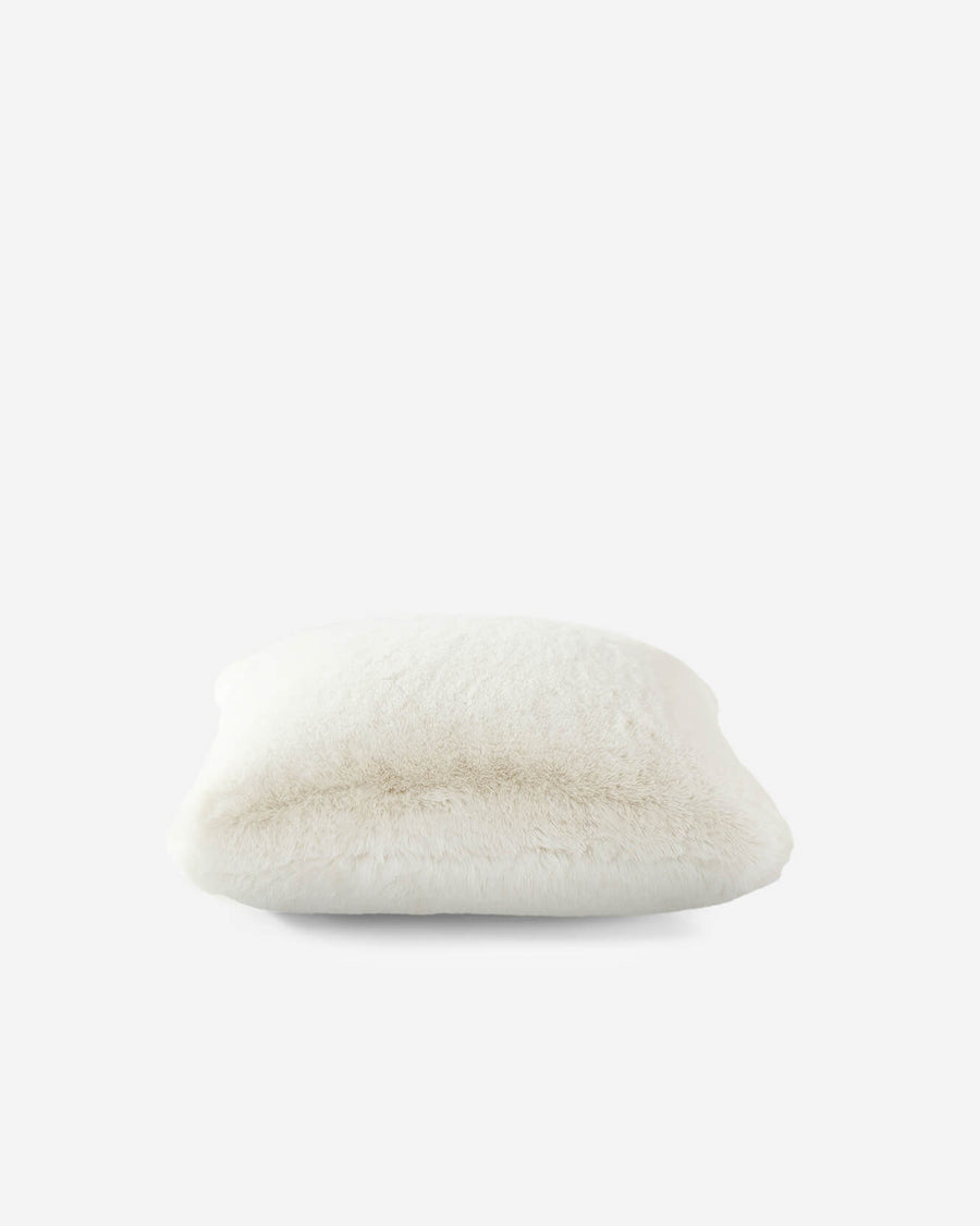 Sunday-Citizen_Faux-Fur-Throw Pillow White