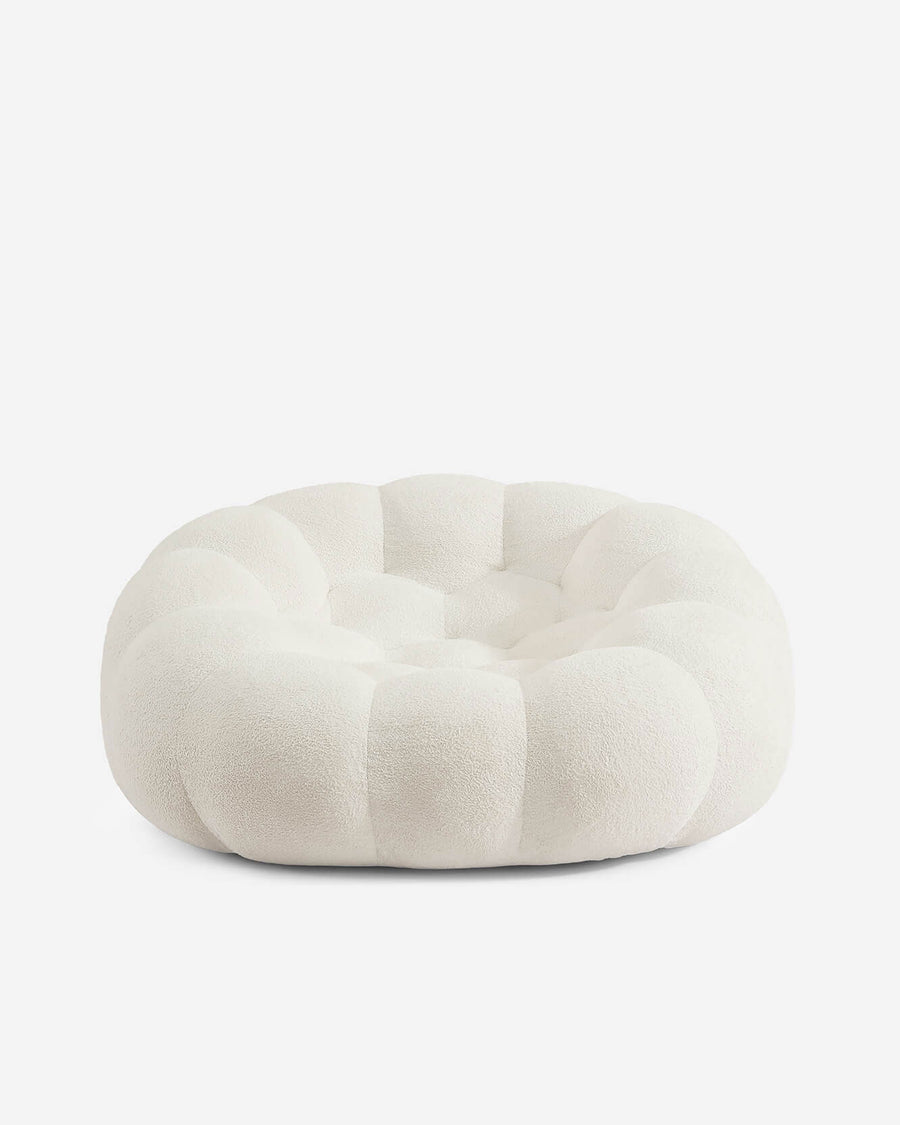 Ciel Chair Ottoman Set Beige