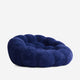 Ciel Chair Ottoman Set Dark Blue