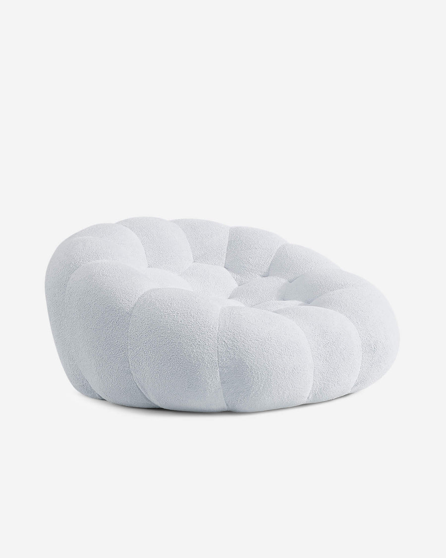 Ciel Chair Ottoman Set Light gray