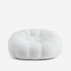 Ciel Chair Ottoman Set White