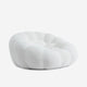 Ciel Chair Ottoman Set White