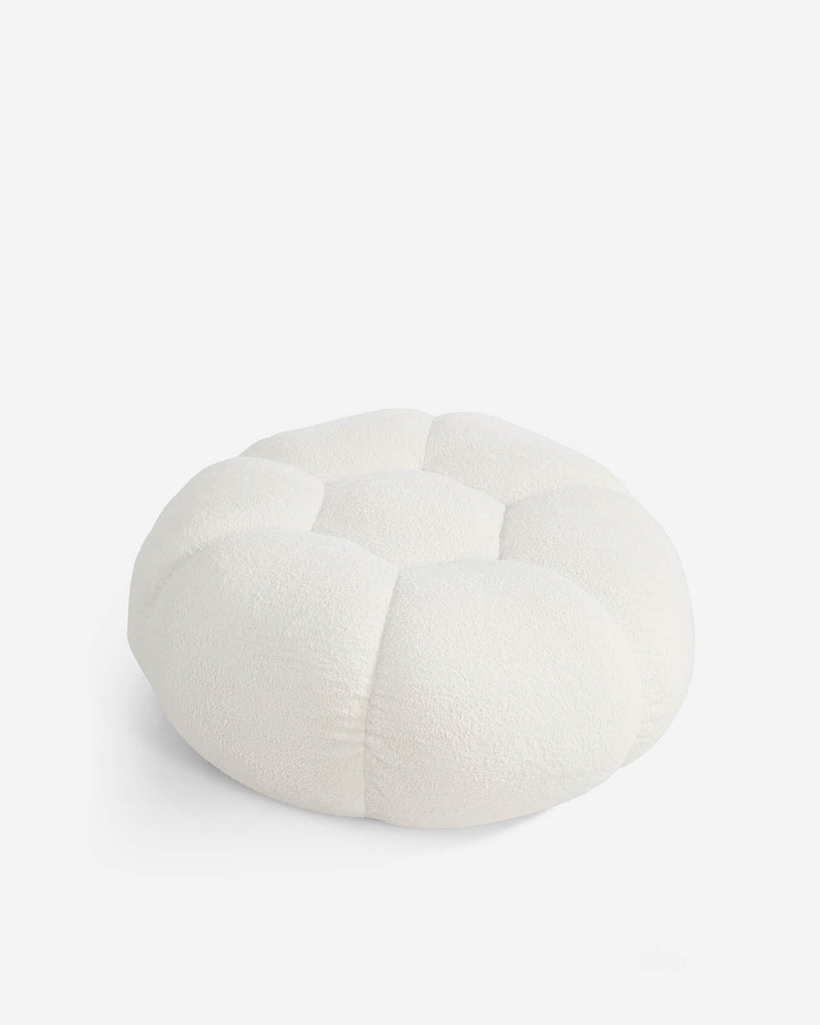 Ciel Chair Ottoman Set White
