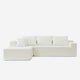 Cypress Modular Left-Side Chaise Sectional Sofa White