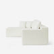 Cypress Modular Left-Side Chaise Sectional Sofa White