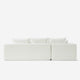 Cypress Modular Left-Side Chaise Sectional Sofa White