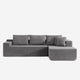 Cypress Modular Right-Side Chaise Sectional Sofa Dark Gray