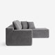 Cypress Left Corner Module Dark Gray