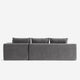 Cypress Modular Right-Side Chaise Sectional Sofa Dark Gray