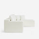 Cypress Left Corner Module White